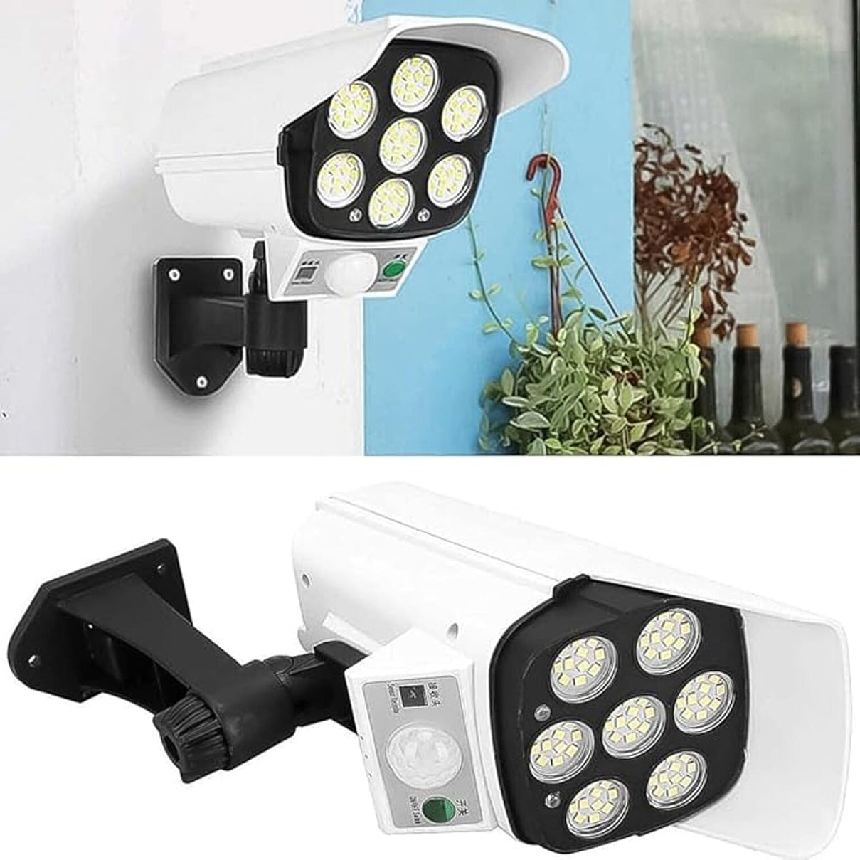 Hofftech Dummy Camera with LED, Solar and Sensor - 3.7 Volt - 1200 mAh Battery 7966965 3
