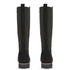 Emma Lisa Ladies Long Leg Wedge Boots (Size 6) - Black_7967076_2