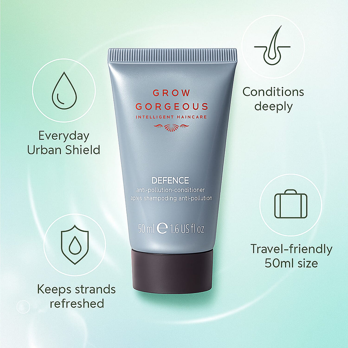 Grow Gorgeous Defence Anti-Pollution Conditioner - 50ml 7967656 1