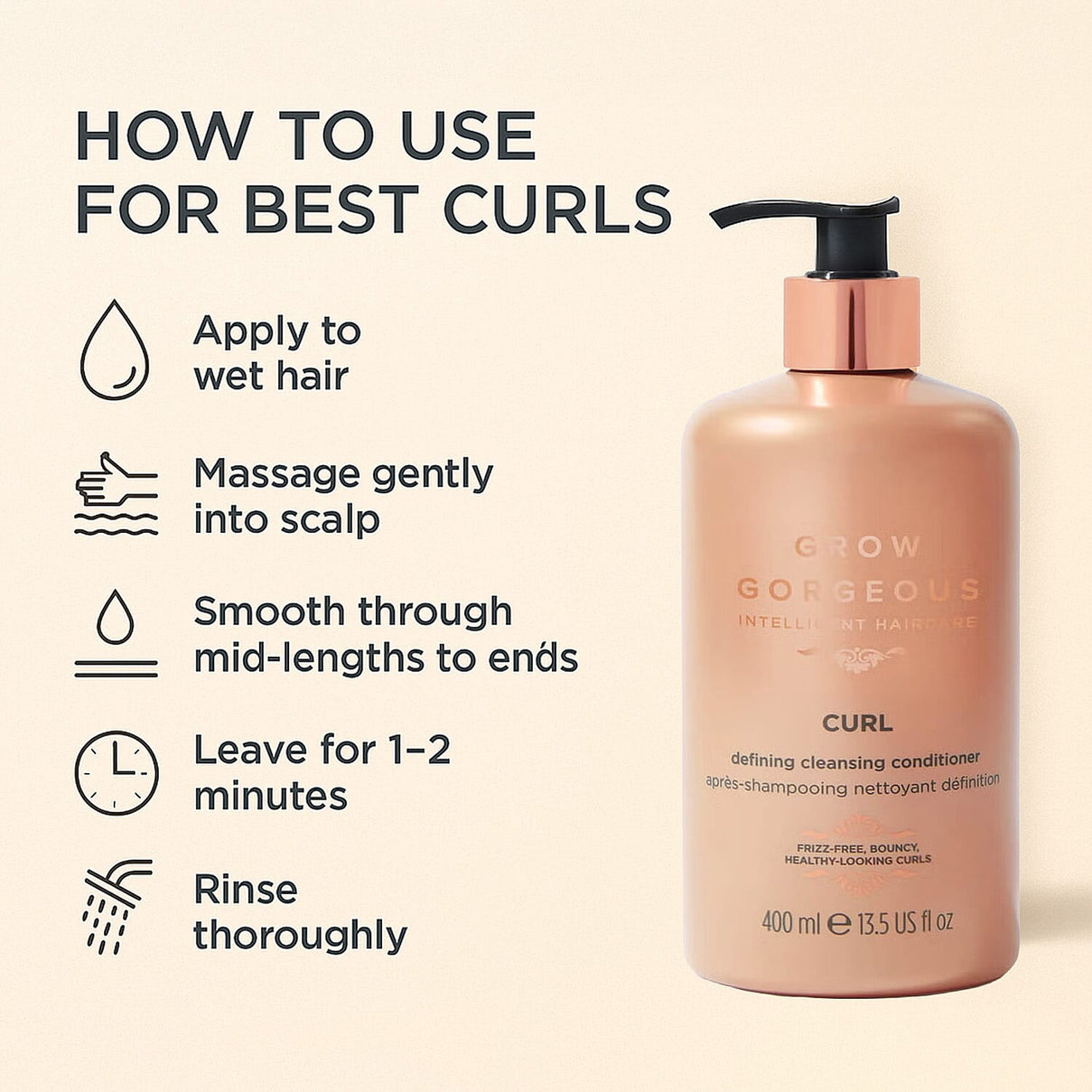 Grow Gorgeous Curl Cleansing Conditioner 400ml 7967668 3