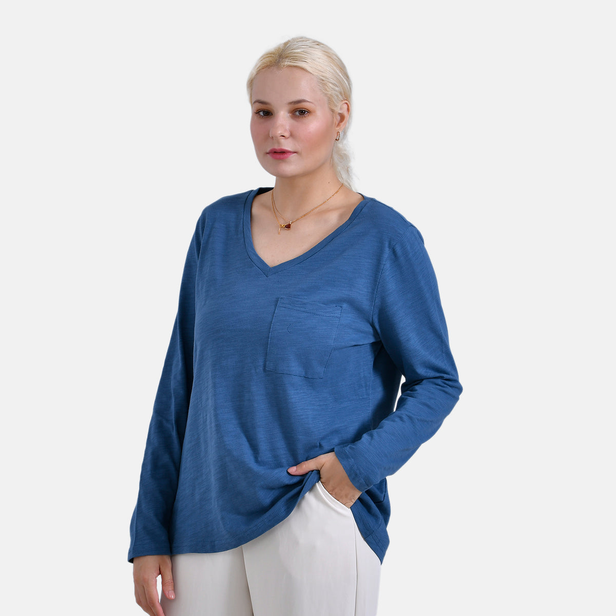 La Marey Women's Pure Cotton T-shirt V32604580 4