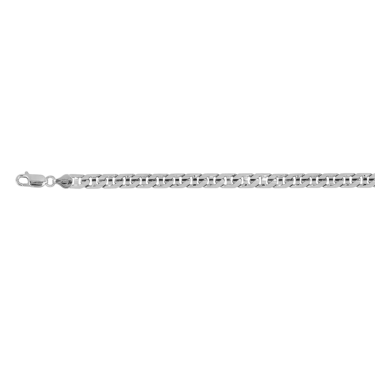 Vicenza Closeout Deal - Anchor Necklace (Size - 20) With Lobster Clasp in Sterling Silver, Silver Wt. 31.29 Gms 7969440 0