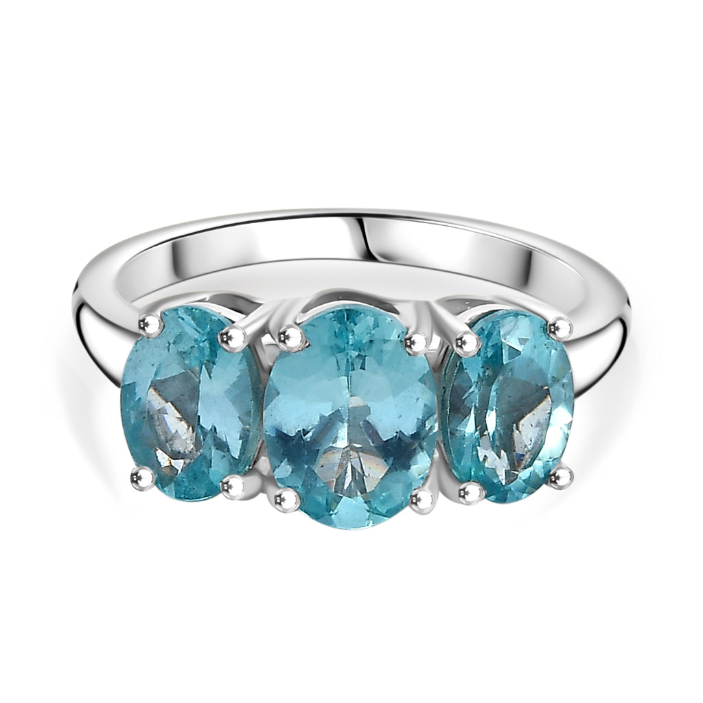 Lagoon Apatite Ring in Rhodium Overlay Sterling Silver 2.64 Ct._7970044