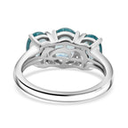 Lagoon Apatite Ring in Rhodium Overlay Sterling Silver 2.64 Ct._7970044_4
