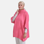 Tamsy Turtle-Neck Half Sleeves Jumper (Size - One Size) - Pink_7970079_2