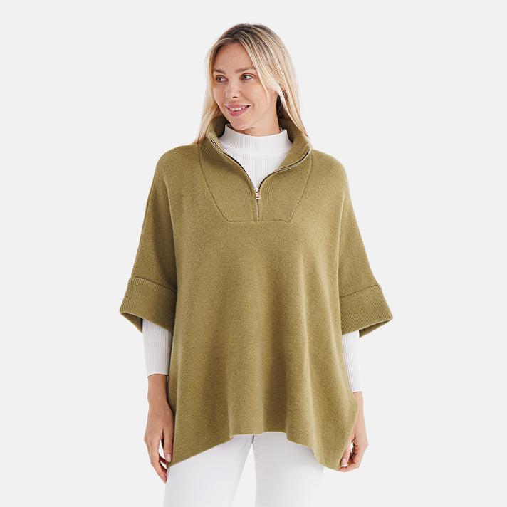 Tamsy Turtleneck Half Sleeve Jumper (One Size) - Green 7970105 1
