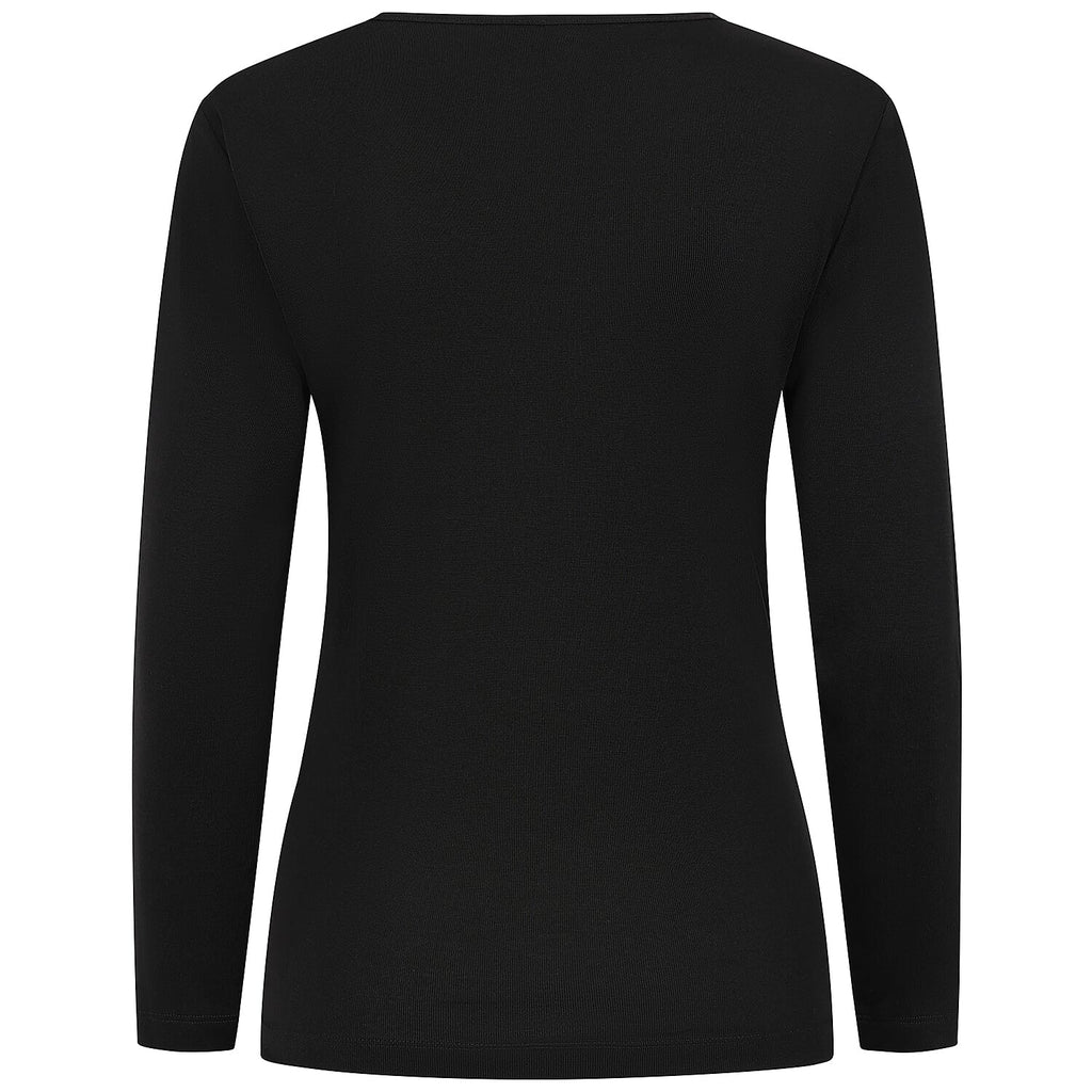 Emreco Relaxed Fit 3/4 Sleeve Crew Neck Classic Top (Size 20) - Black_7972607_3