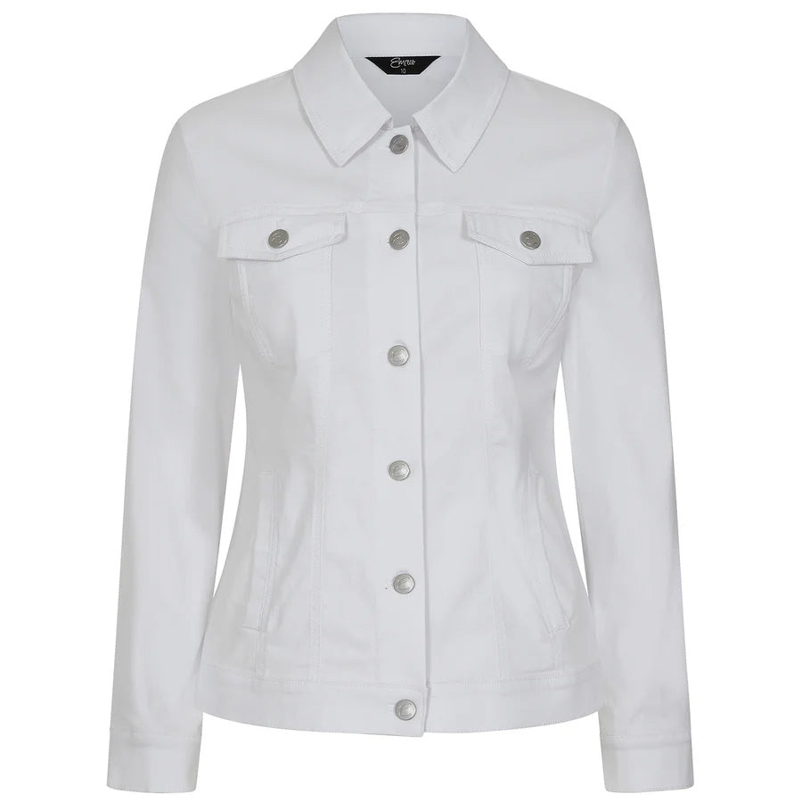 Emreco Jean Style Bengaline Jacket (Size 10) - White 7972820 0