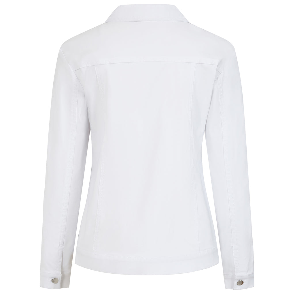 Emreco Jean Style Bengaline Jacket (Size 16) - White_7972822_2