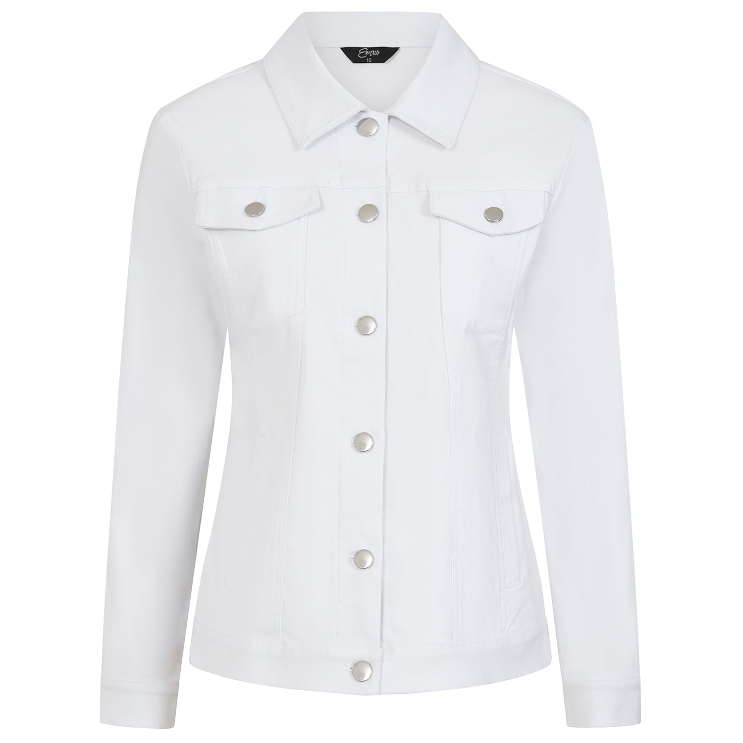 Emreco Jean Style Bengaline Jacket (Size 18) - White 7972823 1