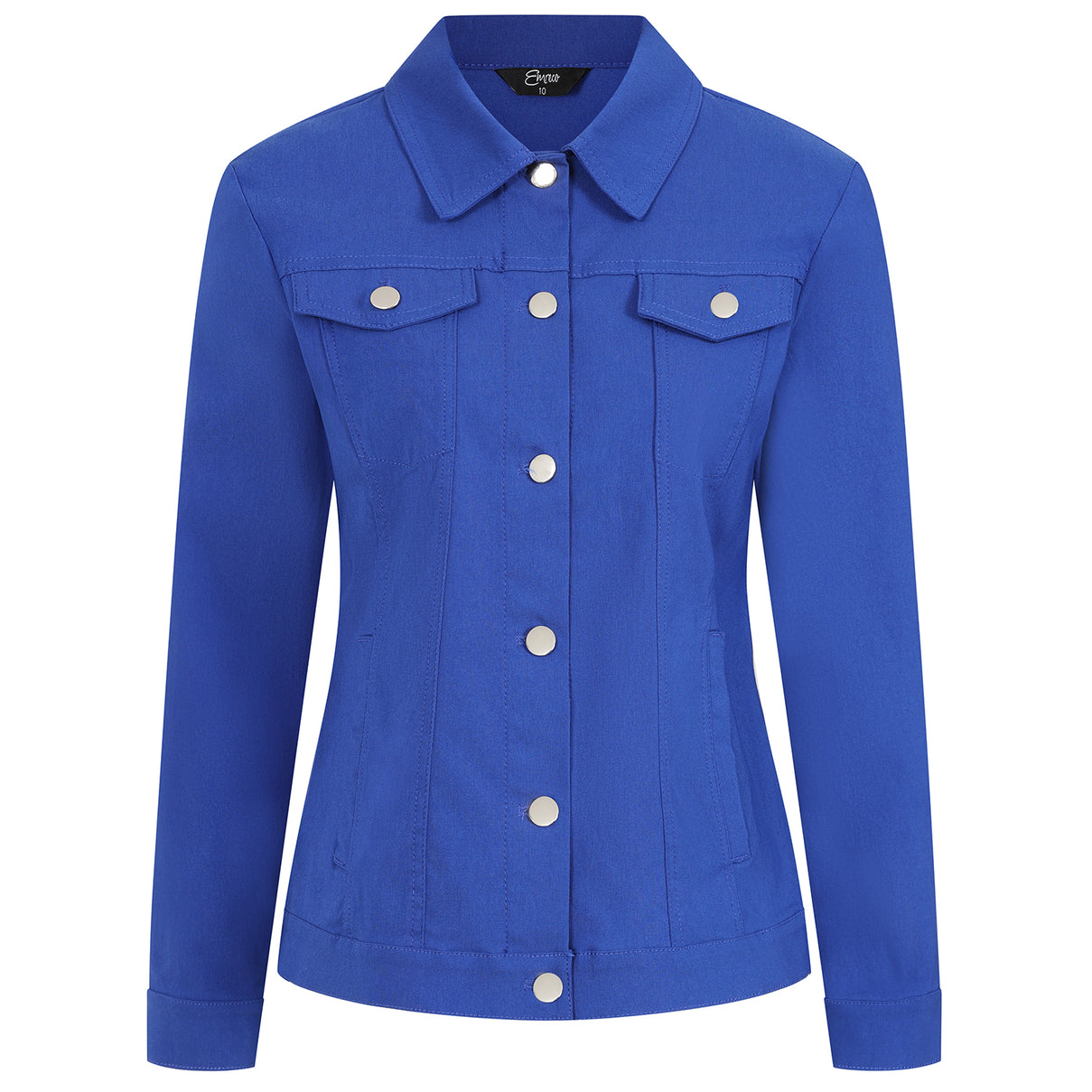 Emreco Bengaline Stretch Jacket (Size 10) - Royal 7972857 2