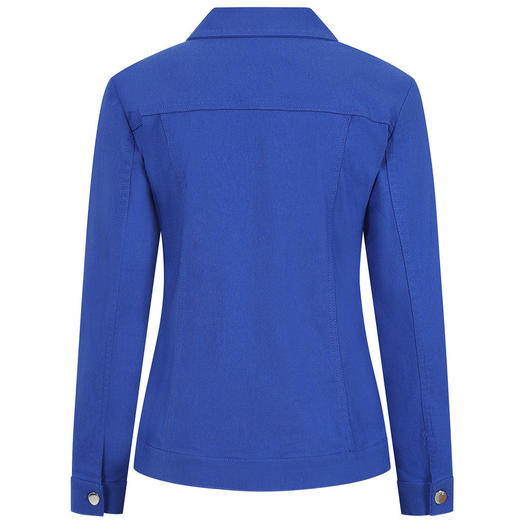 Emreco Bengaline Stretch Jacket (Size 10) - Royal_7972857_3