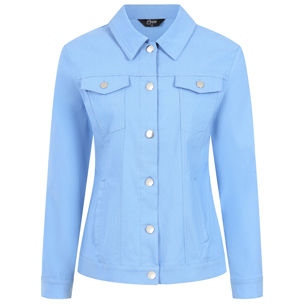 Emreco Jean Style Bengaline Jacket (Size 12) - True Blue_7972862_2