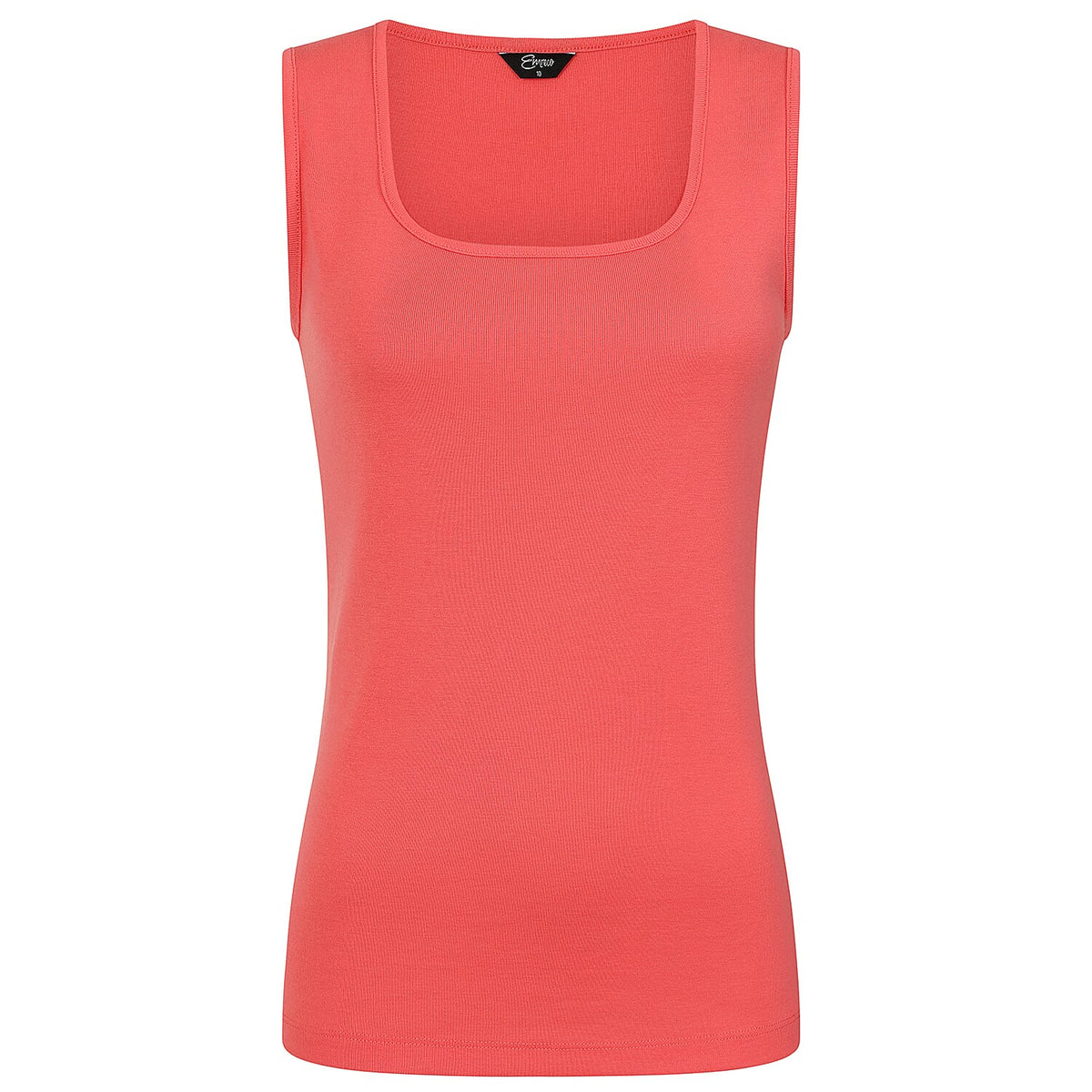 Emreco Square Neck Sleeveless Knitted Vest (Size 18) - Coral V32513146 0