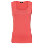 Emreco Square Neck Sleeveless Knitted Vest (Size 18) - Coral_7973123
