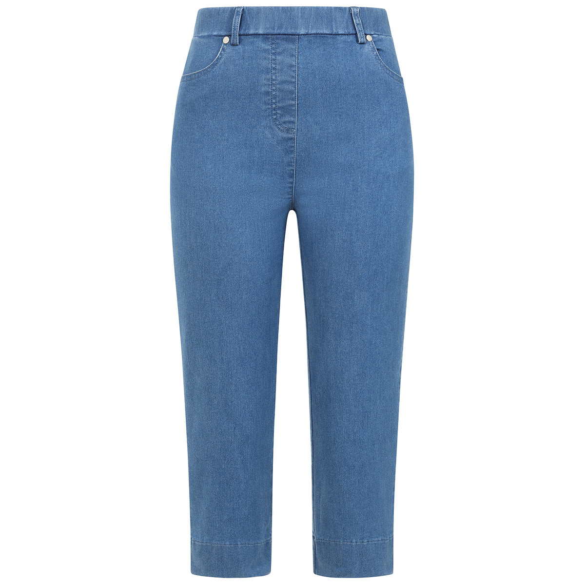 Emreco Casual Slim Fit Stretch Denim Crop Trousers 7973247 0