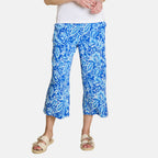 Emreco Floral Paisley Print Lightweight Crinkle Wide Leg Culottes (Size 20)_7973298_3