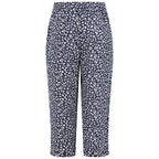 Emreco Leaf Print Crinkle Wide Leg Culottes (Size 20) - Navy_7973304_1