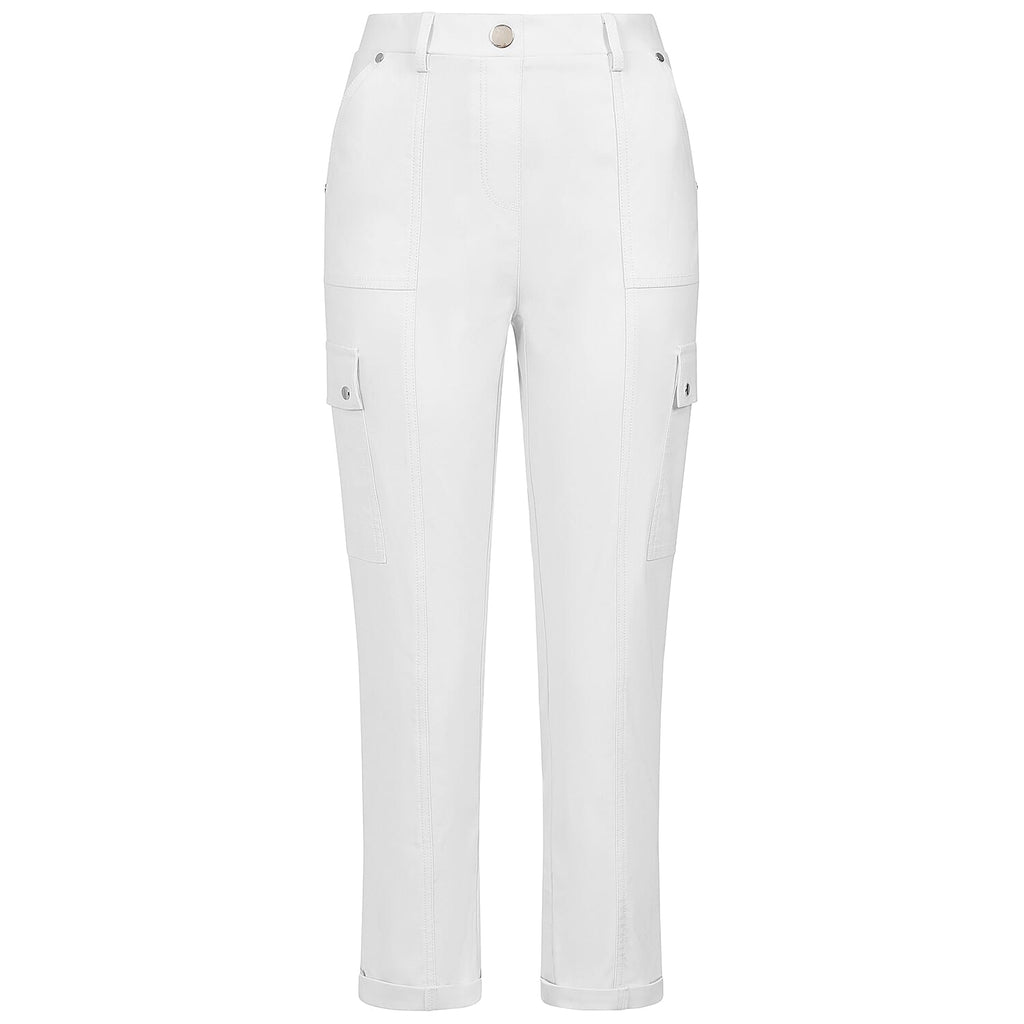 Emreco Cargo Pocket Stretch Combat Utility Trousers (Size 20) - White_7973387_2