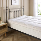 Duck Feather & Down Dual Layer Mattress Topper (Size Double) - White_7974416_1
