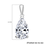 First Time Ever - Luxuriant Diamond 950 Platinum IGI Certified VS/G Pear Cut Lab Grown Diamond Pendant 5.01 Ct._7975865_4