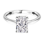 Luxuriant - 950 Platinum SGL Certified Rare Radiant Cut (VS/GH) Lab Grown Diamond Ring 2.00 Ct, Platinum Wt. 4.49 Gms._7975880