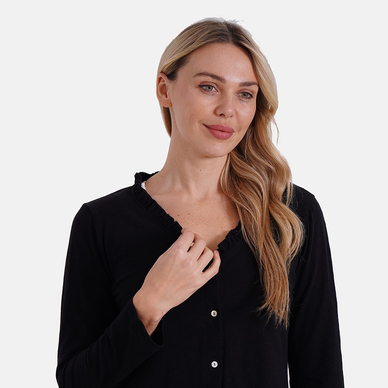 La Marey Pure Cotton Button Up Frill Collar Shirt V32529132 5