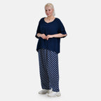 La Marey Relaxed Fit Polka Dot Loungewear Co-ords Set (Size 12 to 14) - Navy_7977038