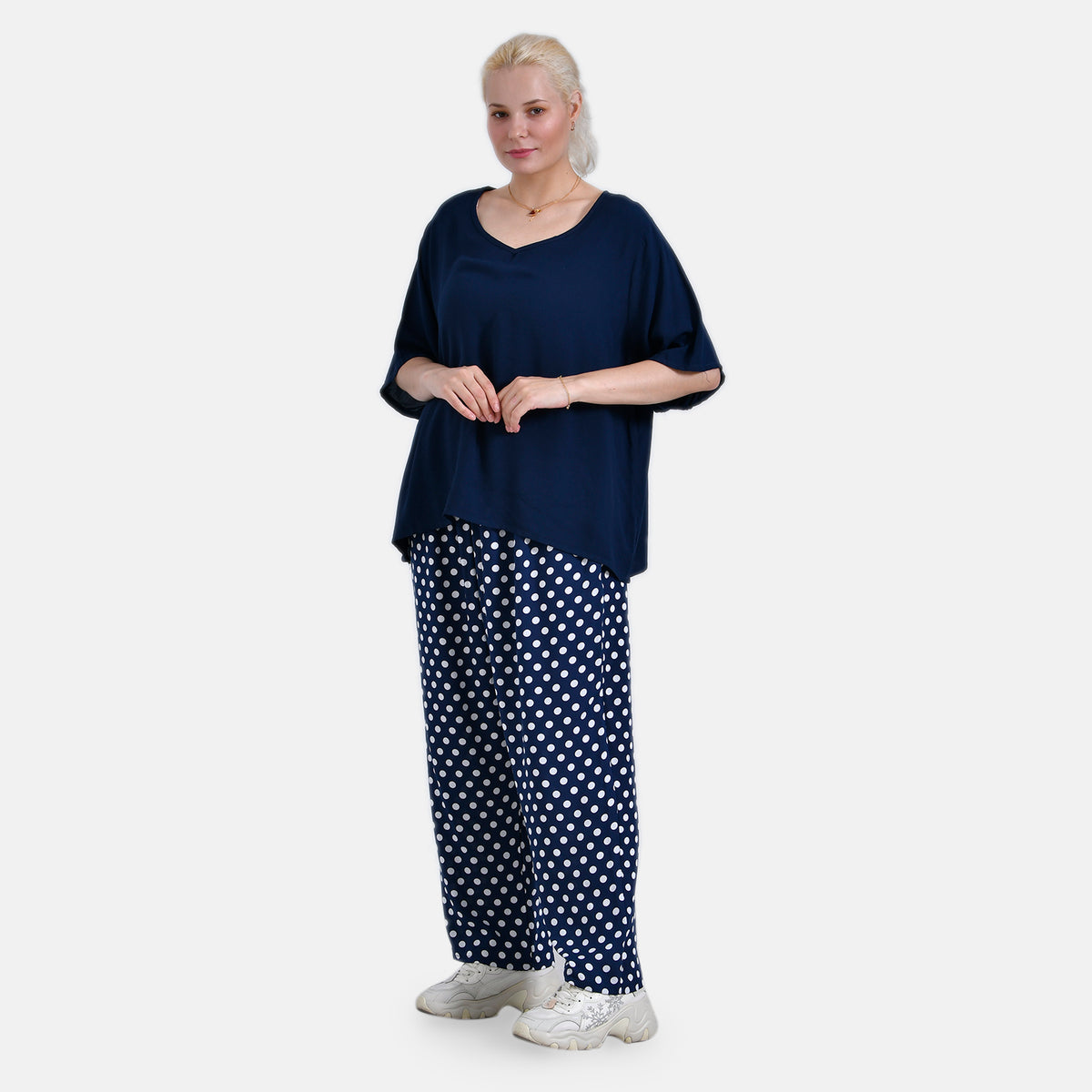 La Marey Relaxed Fit Polka Dot Loungewear Co-ords Set V32567201 0