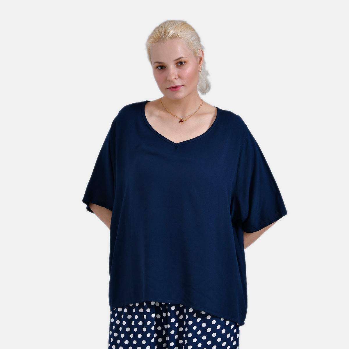 La Marey Relaxed Fit Polka Dot Loungewear Co-ords Set V32567201 2