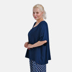 La Marey Relaxed Fit Polka Dot Loungewear Co-ords Set (Size 12 to 14) - Navy_7977038_3
