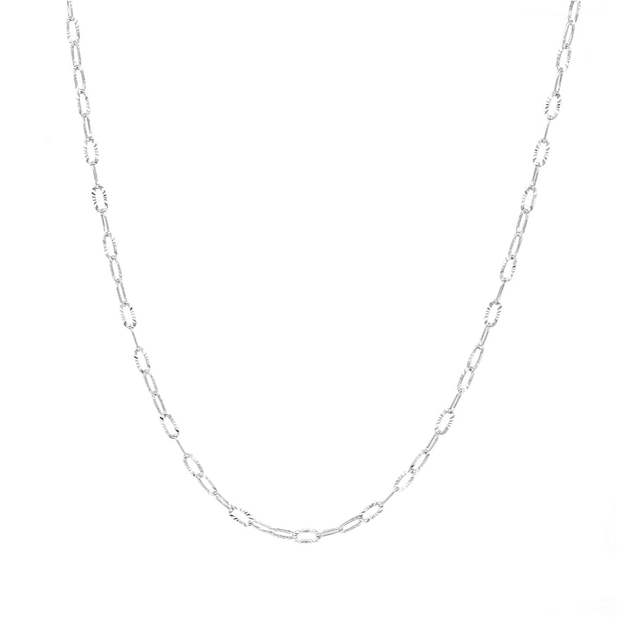 NY Close Out- Sterling Silver Link Chain With Lobster Clasp 20 Inch 7977128 0