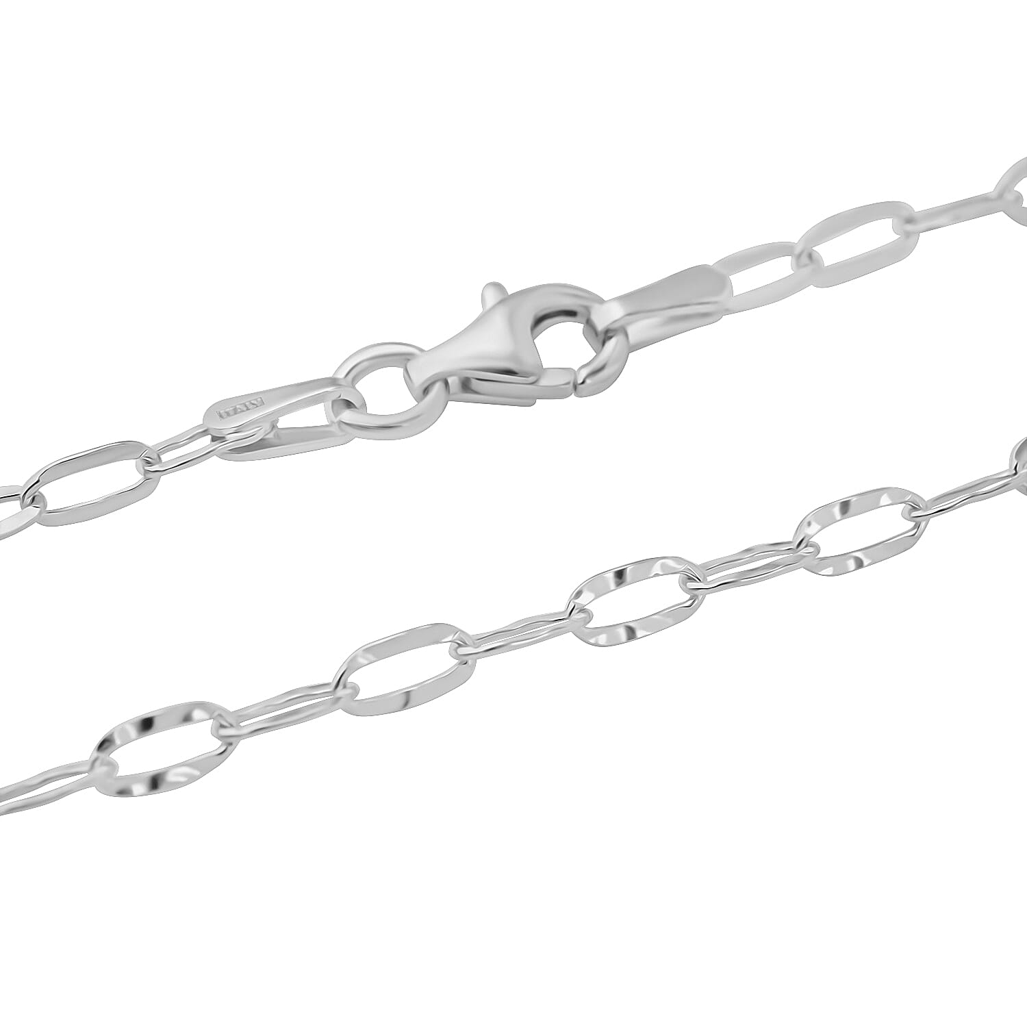NY Close Out- Sterling Silver Link Chain With Lobster Clasp 20 Inch 7977128 2