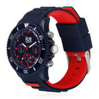 Ice Watch - Ice Chrono Trilogy Watch Dark Blue and Red Chronograph Watch with 10ATM Water Resistancy_7977178