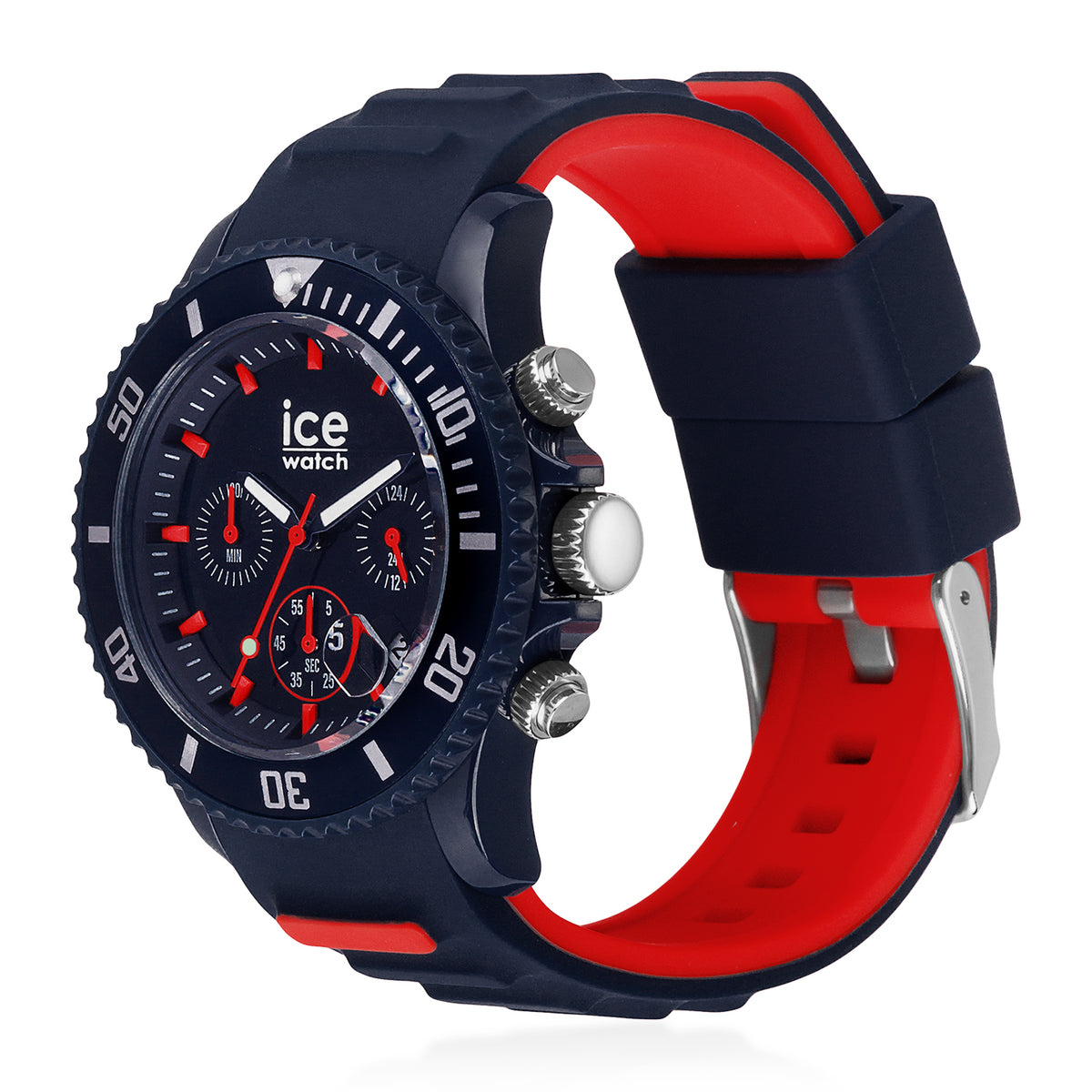 Ice Watch Dark Blue and Red Chronograph Watch 7977178 0