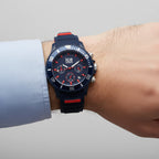 Ice Watch - Ice Chrono Trilogy Watch Dark Blue and Red Chronograph Watch with 10ATM Water Resistancy_7977178_2
