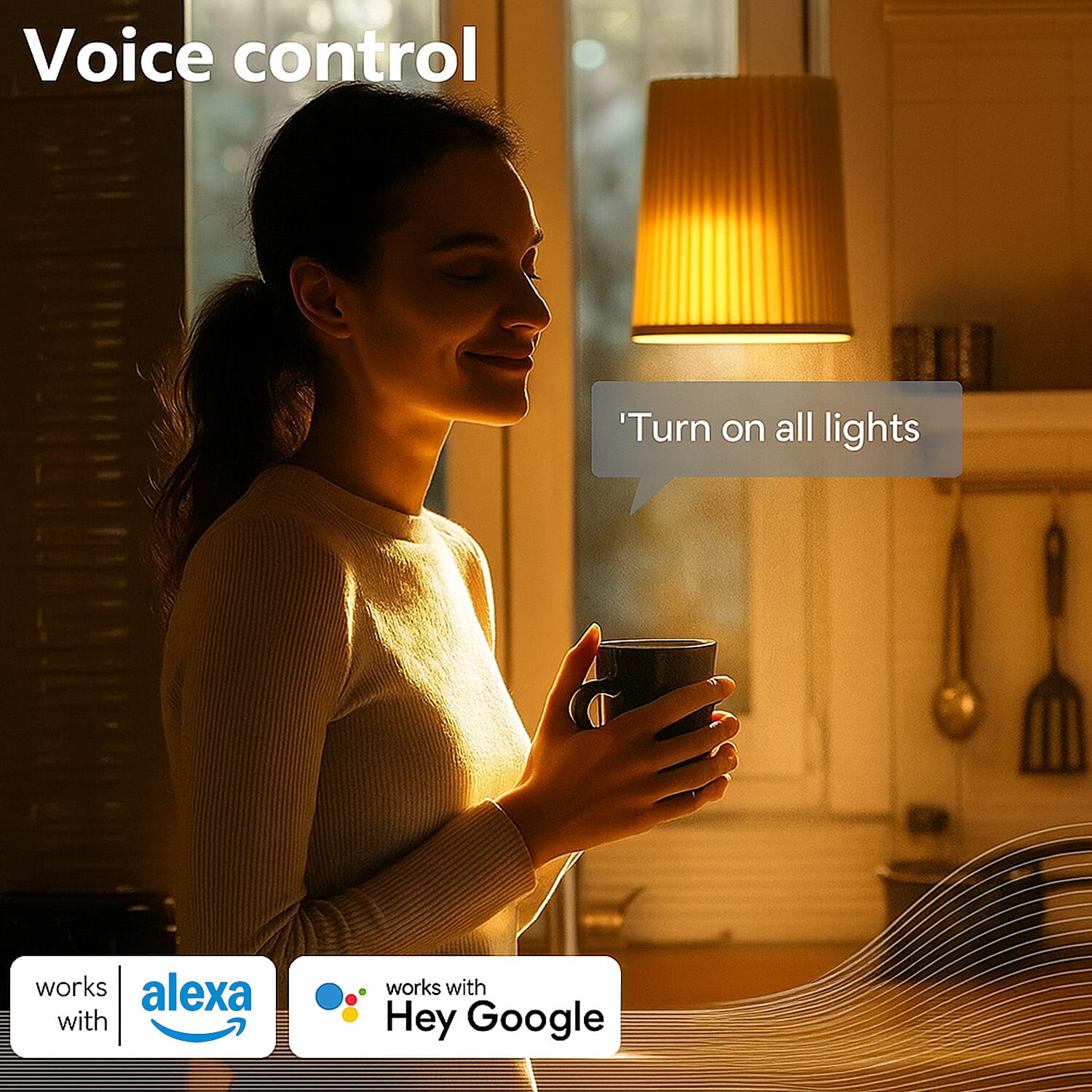 Alpina Smart Wi-Fi E14 LED Bulb (5W) â€“ Voice and App Controlled Lighting 7977752 2