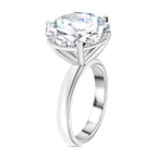 D'Joy Moissanite Solitaire Ring in Rhodium Overlay Sterling Silver 9.44 Ct_7977885_3