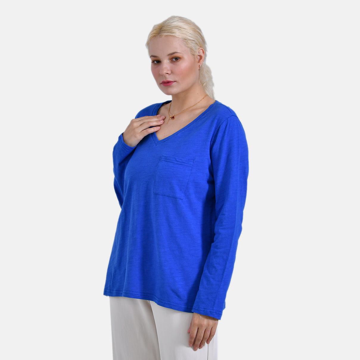 La Marey Cotton Patterned Top V32490426 4