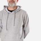 Unisex Loose Fit Hoodie With Kangaroo Pocket and Drawstring 280 GSM (Size L )  - Grey_7978630_3