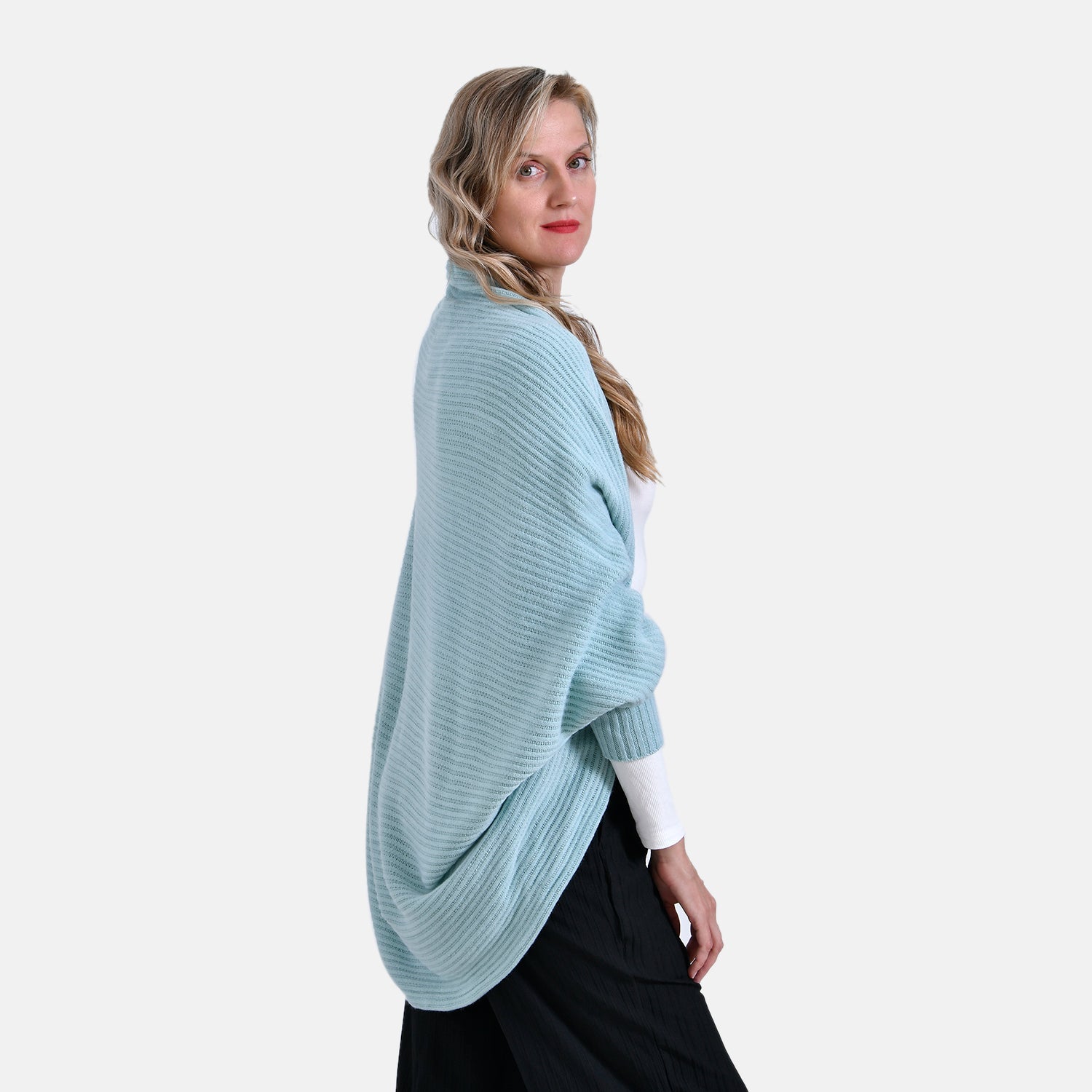 Tamsy Casual Knit Batwing Sleeve Open Cardigan (One Size) - Moss 7978883 2