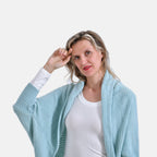 Tamsy Casual Knit Batwing Sleeve Open Cardigan (One Size) - Moss_7978883_3