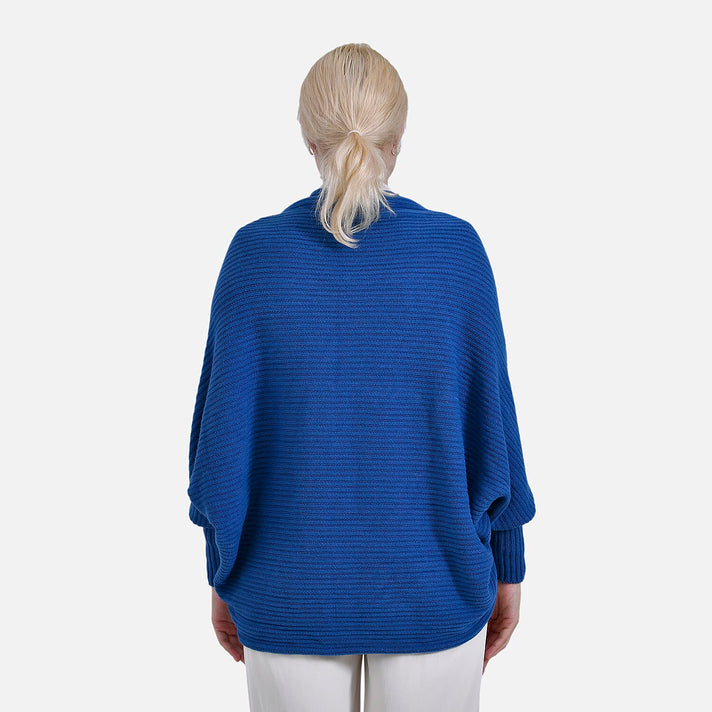 Tamsy Casual &amp; Stylish Knit Batwing Sleeve Cardigan (One Size) - Blue 7978998 2
