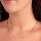 Close Out Deal - 9K Yellow Gold Paperclip Necklace (Size 18) with Lobster Clasp_7979363_2
