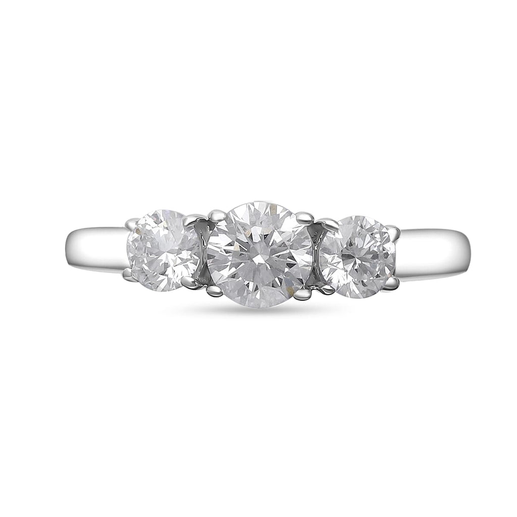 Luxuriant Diamond 9K White Gold SGL Certified Lab Grown Diamond (VS-G-H) Ring 1.00 Ct.