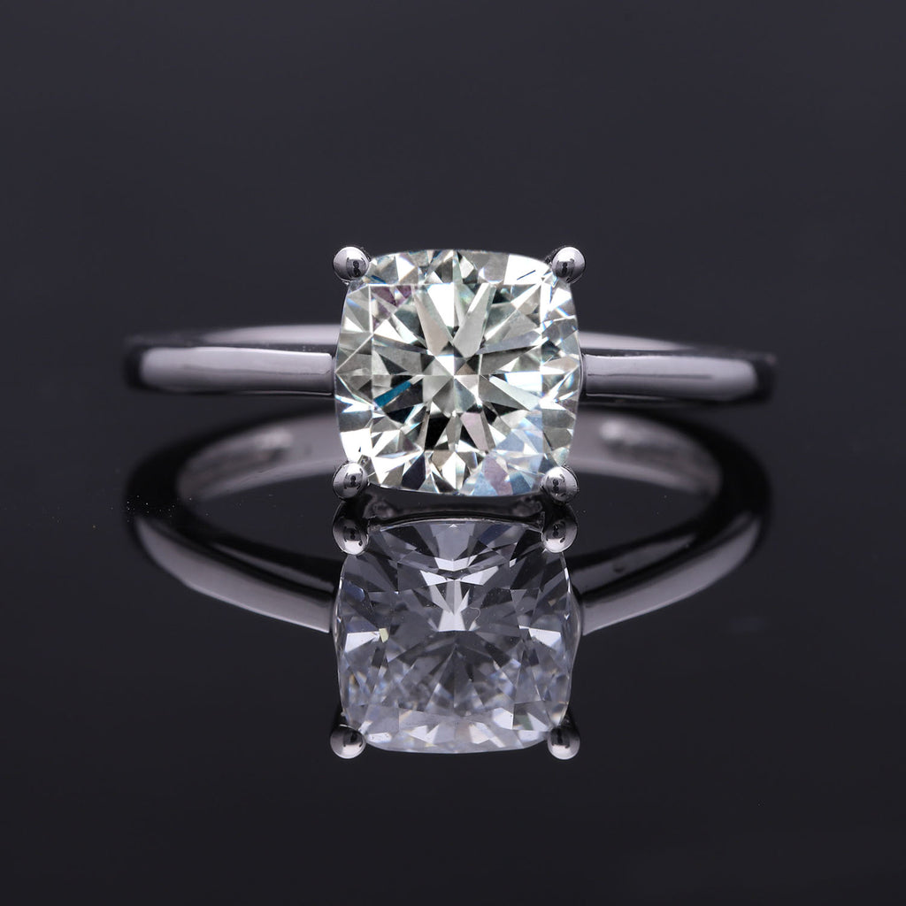 Luxuriant 950 Platinum IGI Certified VS/GH Lab Grown Diamond Ring 3.05 Cts_7980926_1