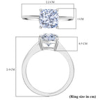 Luxuriant 950 Platinum IGI Certified VS/GH Lab Grown Diamond Ring 3.05 Cts_7980926_5