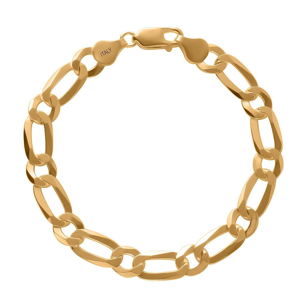 Bracelet (Size - 7.5) with Lobster Clasp in Yellow Gold Plated Sterling Silver