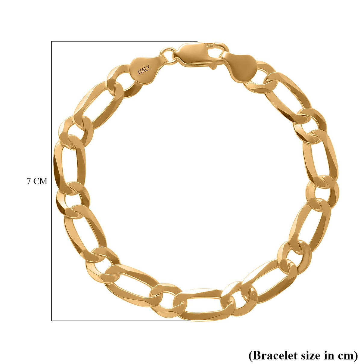 Bracelet (Size - 7.5) with Lobster Clasp in Yellow Gold Plated Sterling Silver 7981649 3
