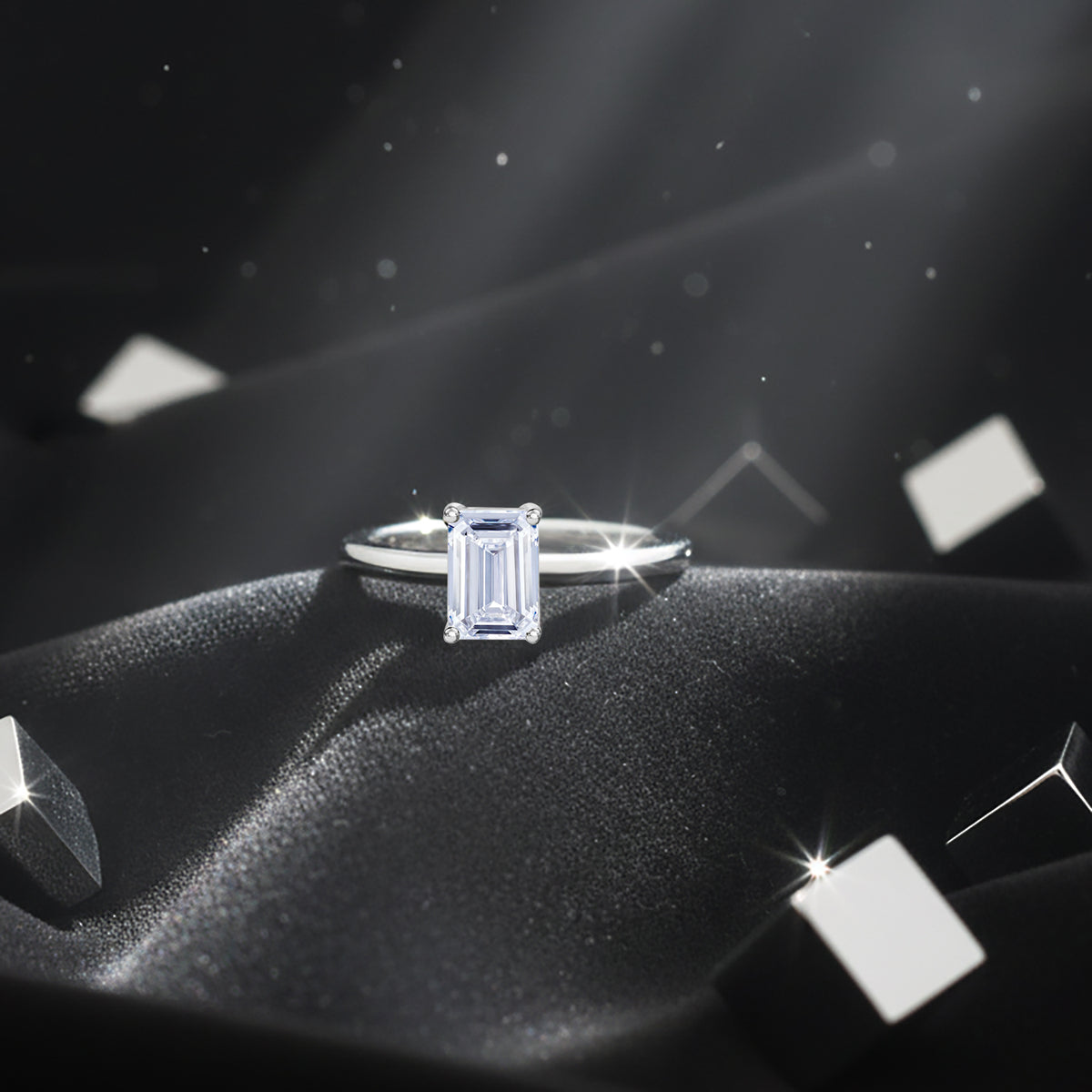 LUXURIANT SGL Certified 2 Ct. Lab Grown Diamond SI G-H Solitaire Ring in 950 Platinum V32627459 2